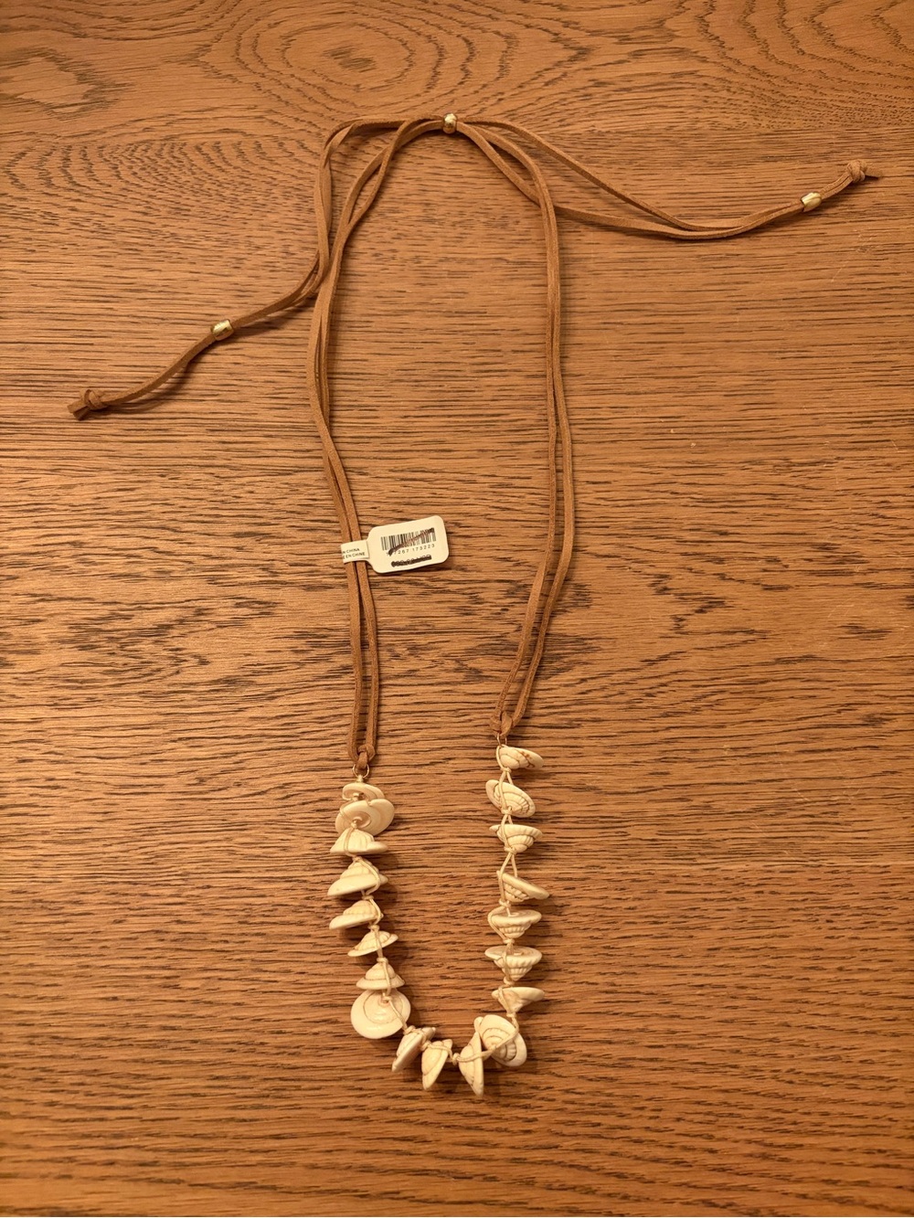 Free People Boho Shell Pendant Necklace in Tan